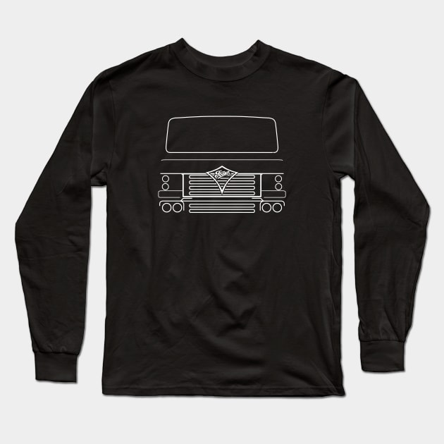 Foden Fleetmaster S95 classic British lorry white Long Sleeve T-Shirt by soitwouldseem